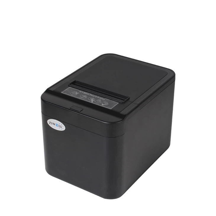 Thermal Receipt Printer Zywell Q822 — 80 mm, USB + LAN, EU Plug, Black
